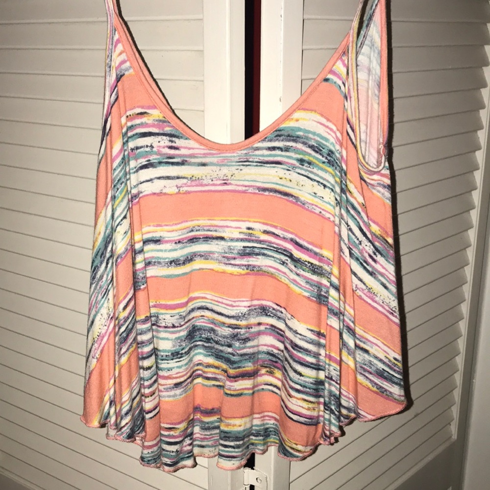 Multi colored summer tank top